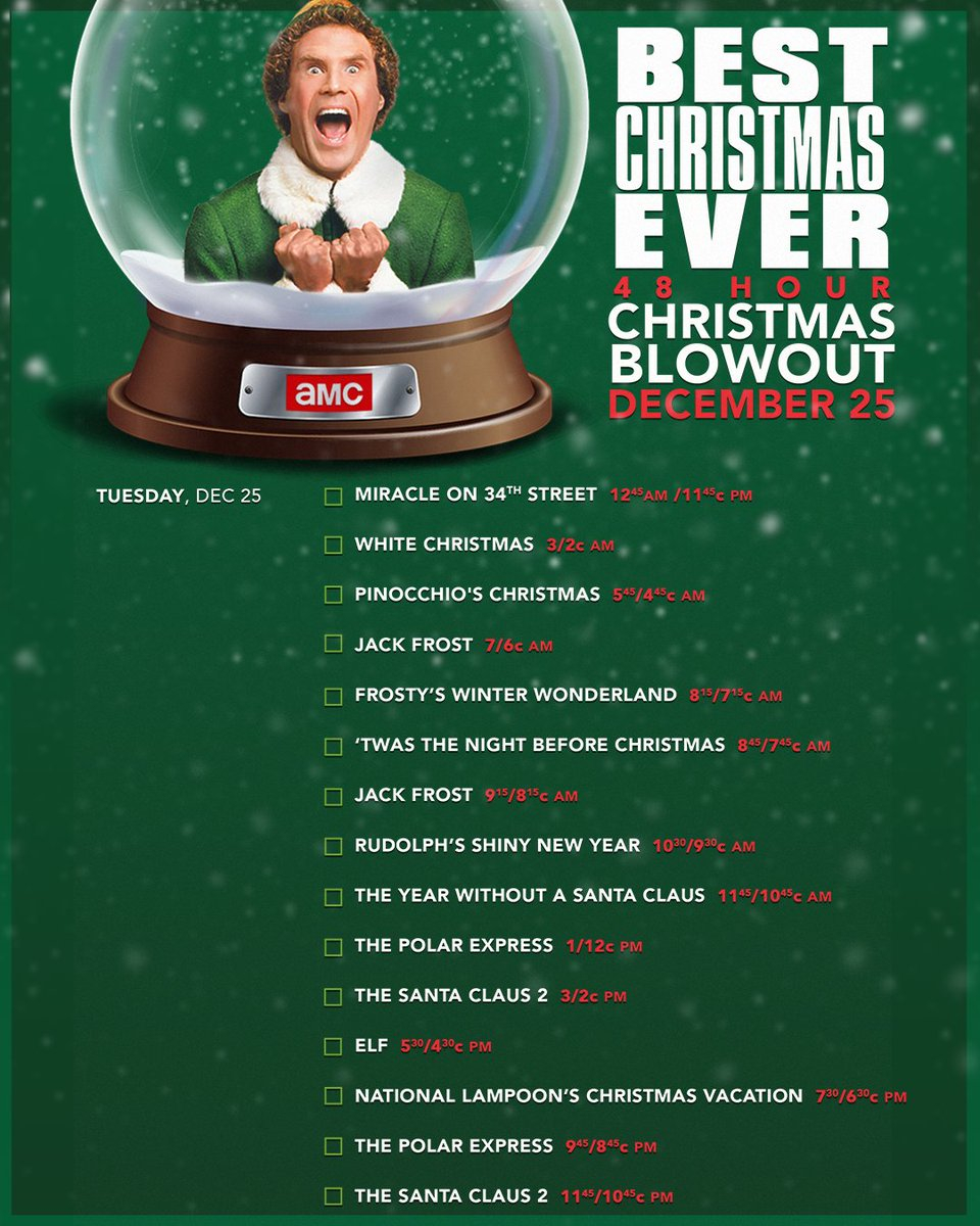 Amc Movie Schedule Christmas - Printable Schedule