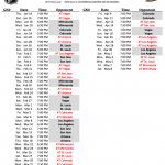 Anaheim Ducks Printable Schedule Printable Schedule