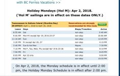 Bc Ferries Schedule Examples And Forms