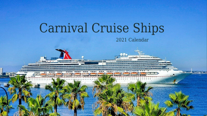 Carnival Cruise Ship Travel 2021 Mini Calendar Etsy
