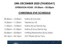 Cheras Christmas Eve Schedule MYoga