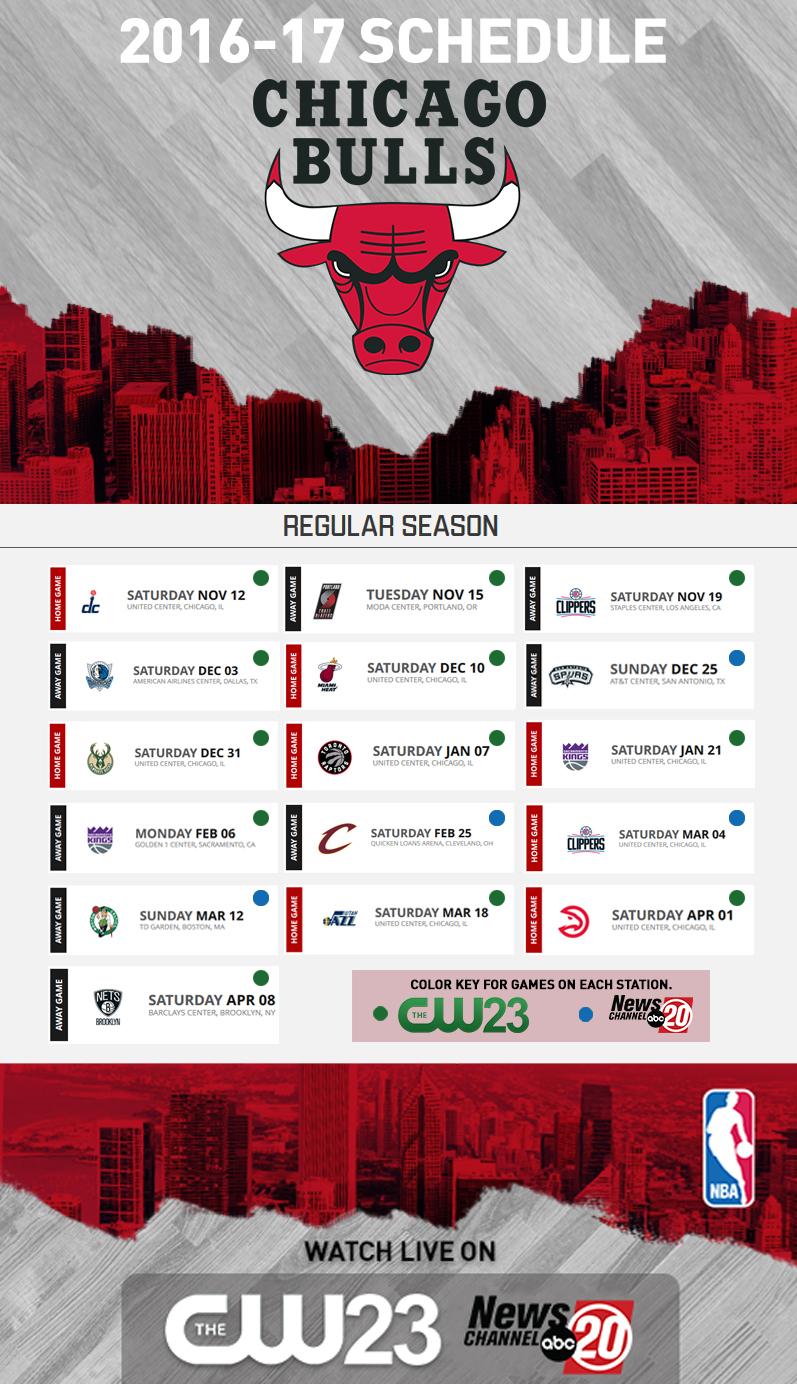 Chicago Bulls Schedule Channel