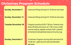 Children S Christmas Program Schedule Facebook Post