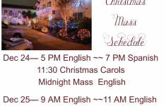 Christmas 2015 Mass Schedule St Joachim Catholic Church