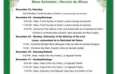 Christmas And New Year S Mass Schedule Sacred Heart