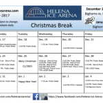 CHRISTMAS BREAK SCHEDULE AT THE HELENA ICE ARENA Helena