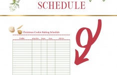 Christmas Cookie Baking Schedule Printable Crafting A Family