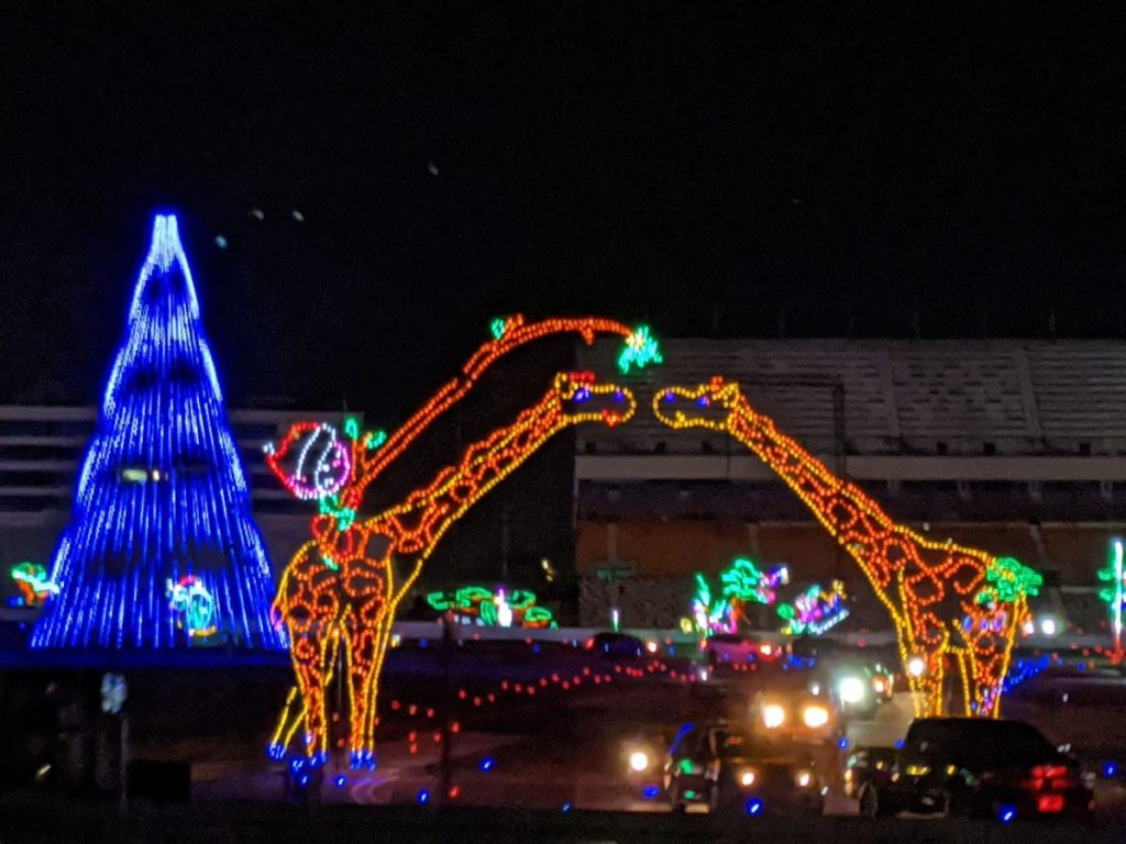 Christmas Lights At Charlotte Motor Speedway Video Tour 