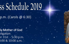 Holy Name Of Jesus Christmas Mass Schedule