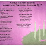 Christmas Mass Schedule Christ The King Catholic Church