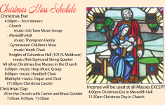 Christmas Mass Schedule For Web 2 Saint Joseph Catholic