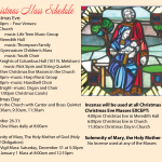 Christmas Mass Schedule for web 5 Saint Joseph Catholic
