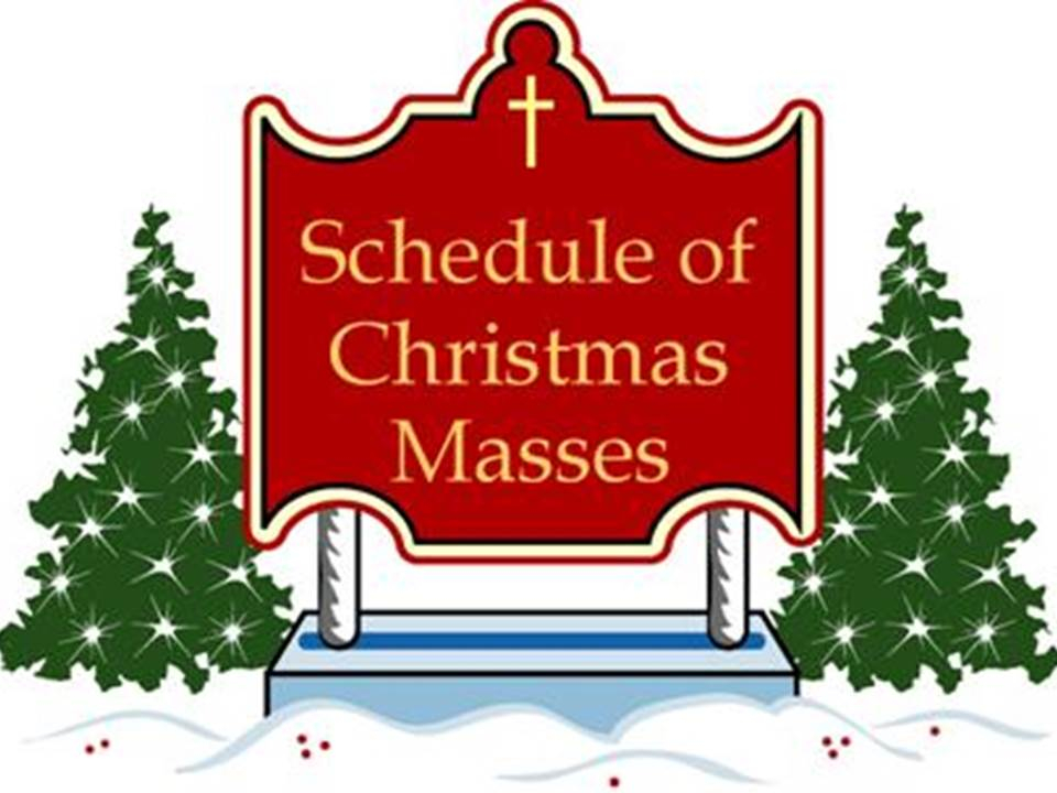 Christmas mass schedule graphic1 Sts Joseph Paul