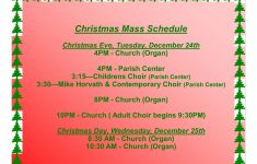 Christmas Mass Schedule Notre Dame Of Bethlehem Church