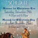 Christmas mass schedule Our Lady Star Of The Sea