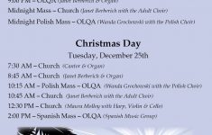 Christmas Mass Schedule Saint John The Evangelist Roman