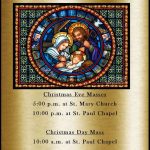 Christmas Mass Schedule St Mary St Paul Parish