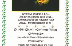 Christmas Mass Schedule The Early Childhood Center At St