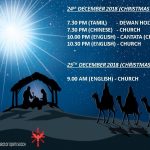 Christmas Mass Times CATHEDRAL OF THE HOLY SPIRIT PENANG