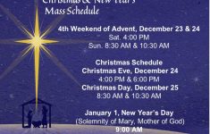 Christmas New Year S Mass Schedule St Anthony