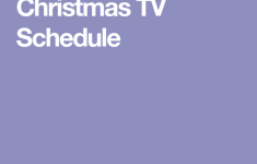 Christmas TV Schedule Tv Schedule Christmas Holidays