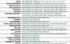 Christmas Week Service Schedule 2018 Community Waste