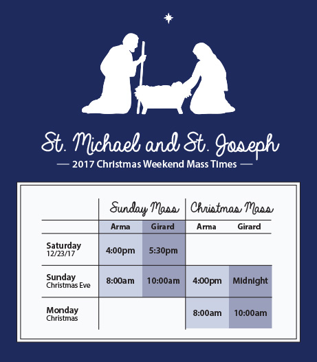 Christmas Weekend Masses St Michael And St Joseph