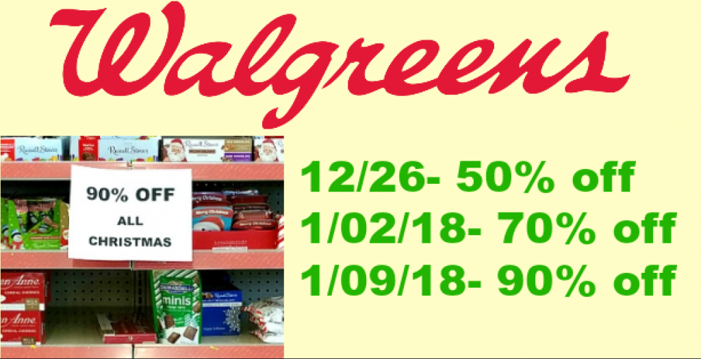 CLEARANCE ALERT Walgreens Christmas Markdown Schedule Is