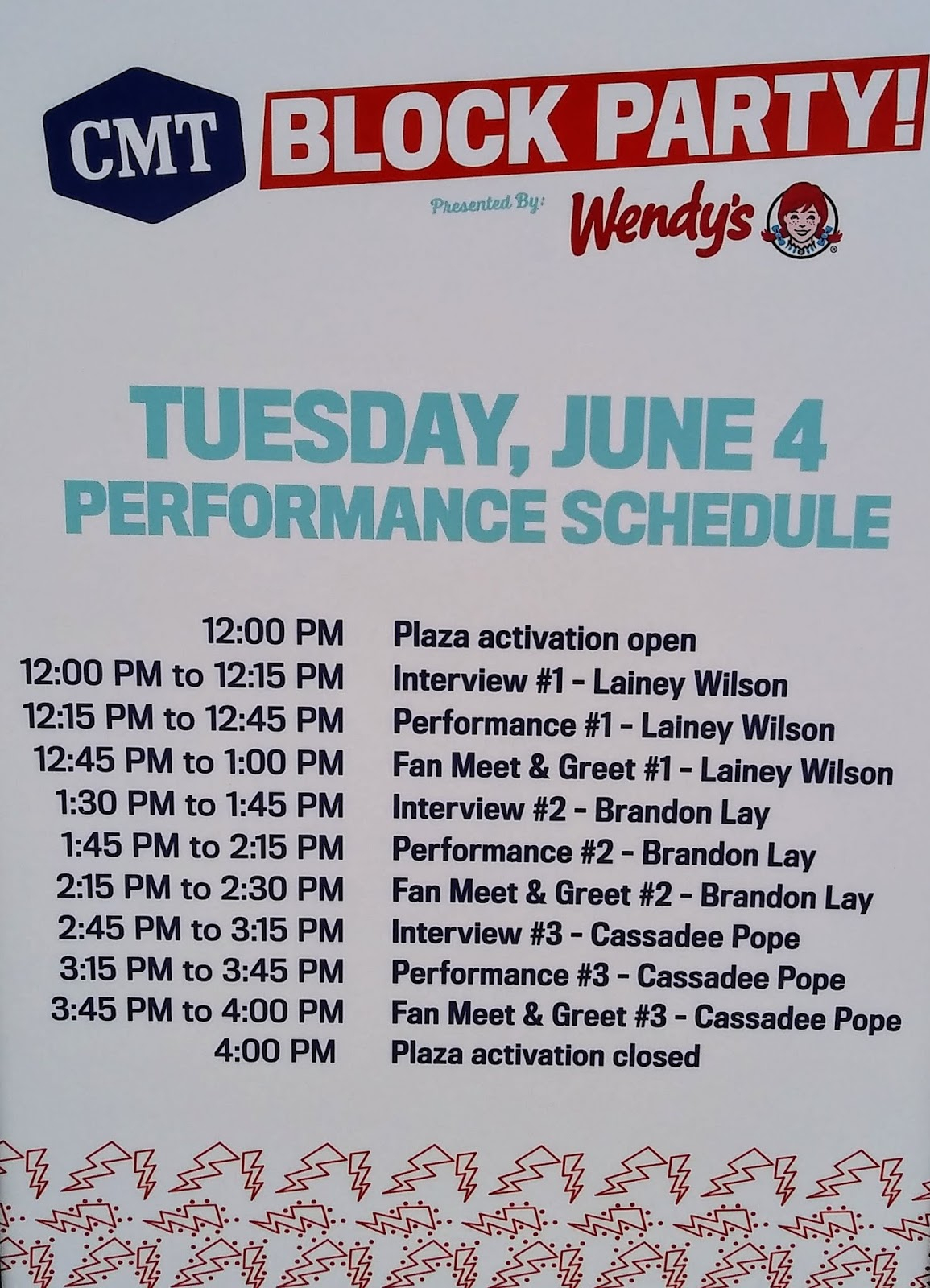 CMT Block Party Schedule For Tuesday 6 4 2020 CMA Fest 