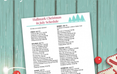 Free Printable Hallmark Movie Schedule For All The