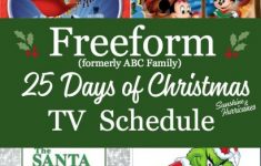 Freeform Schedule 25 Days Of Christmas TV Specials For