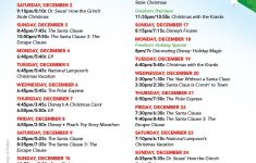 Christmas Freeform Schedule