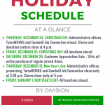 Goodwill Of Tulsa Christmas Holiday Schedule 2015