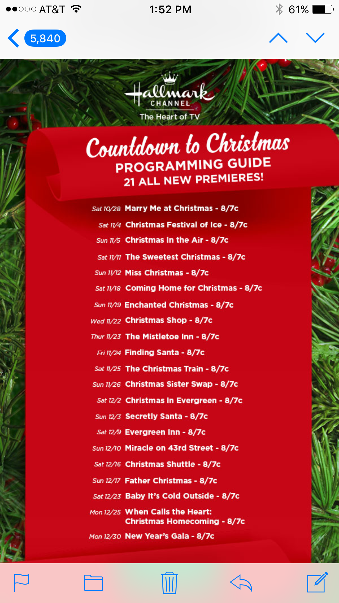 Hallmark TV Countdown To Christmas Programming Hallmark 