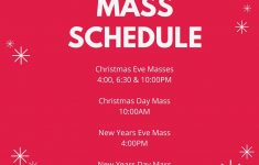 Holiday Mass Schedule St Jude