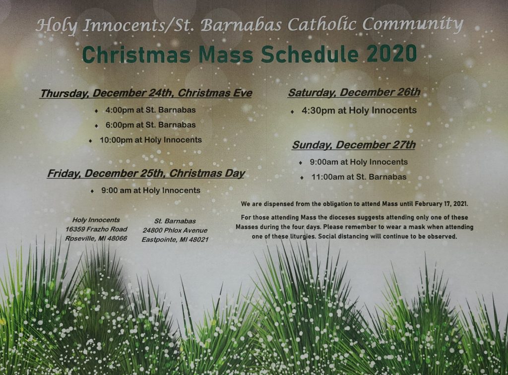 Holy Innocents Saint Barnabas Catholic Community