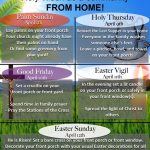 Holy Week Mass Schedule Resources For Home Prayer St