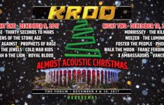 KROQ Almost Acoustic Christmas 2017 Lineup Dec 9 10 2017