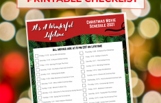 Lifetime Christmas Movie 2021 Schedule Checklist Free