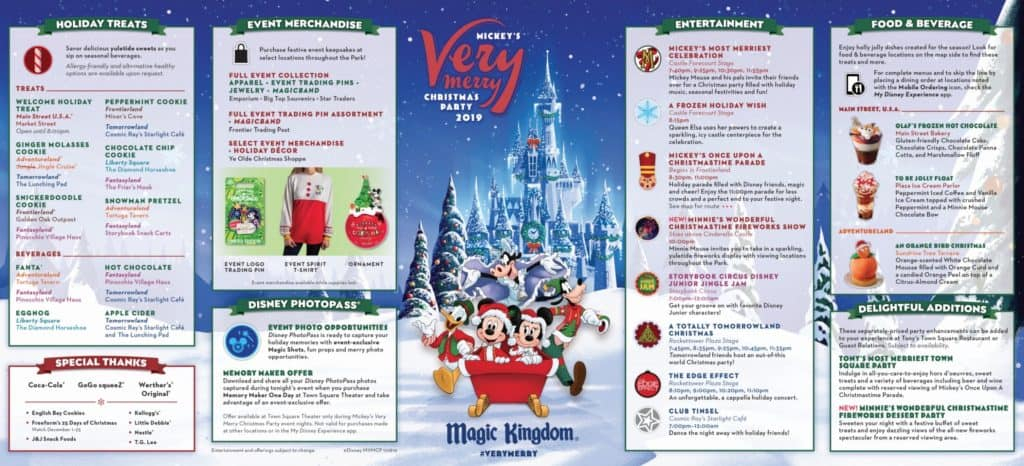 Map Released For Mickey S Very Merry Christmas Party 2019