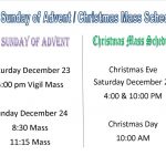 Mass Schedule Christmas 2017 St Jude Catholic Church