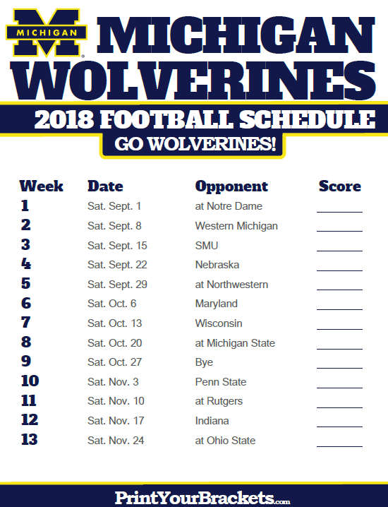 Michigan State Football Schedule Printable Now Trend