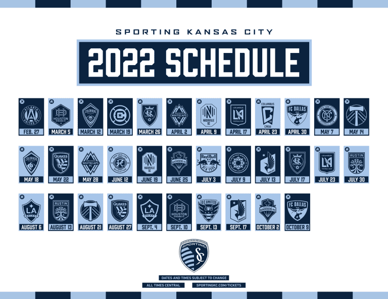 MLS Unveils 2022 Regular Season Schedule Sporting Kansas 