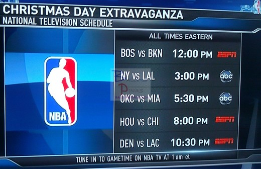 NBA Christmas Day 2012 Schedule Of Games Games Schedule 