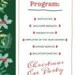 Online Green Christmas Eve Party Program Program Template