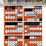 Orioles Announce 2020 Schedule MASN News Information