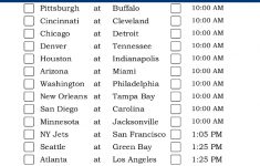 Pacific Time Week 14 NFL Schedule 2016 Printable