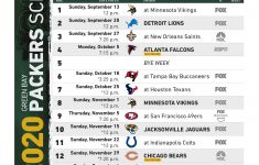 Packers Schedule Announced Y100 WNCY Your Home For