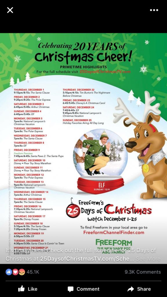 Pin By Starla Wilson On Christmas TV Schedule Christmas