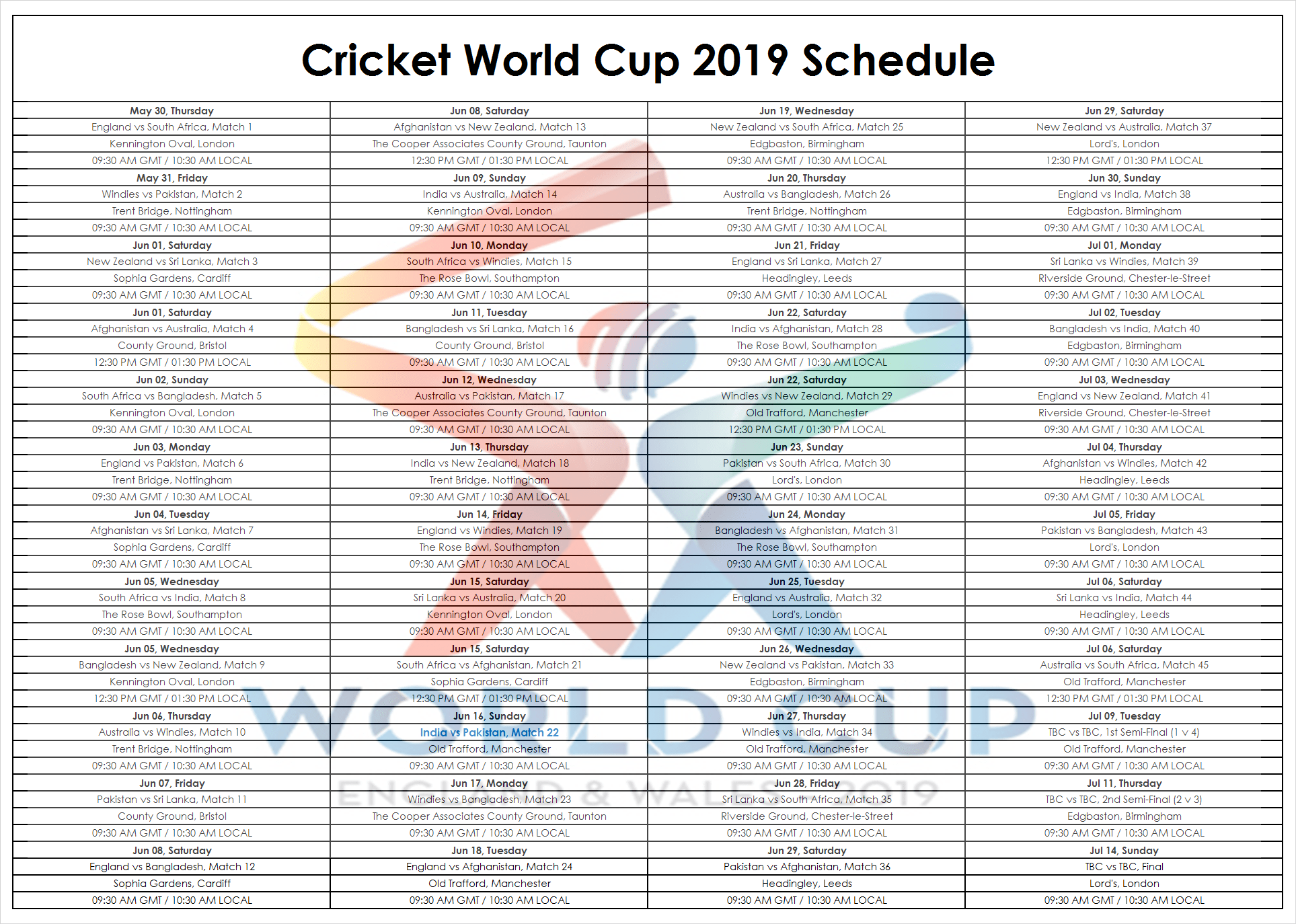 Pin On ICC Cricket World Cup 2019